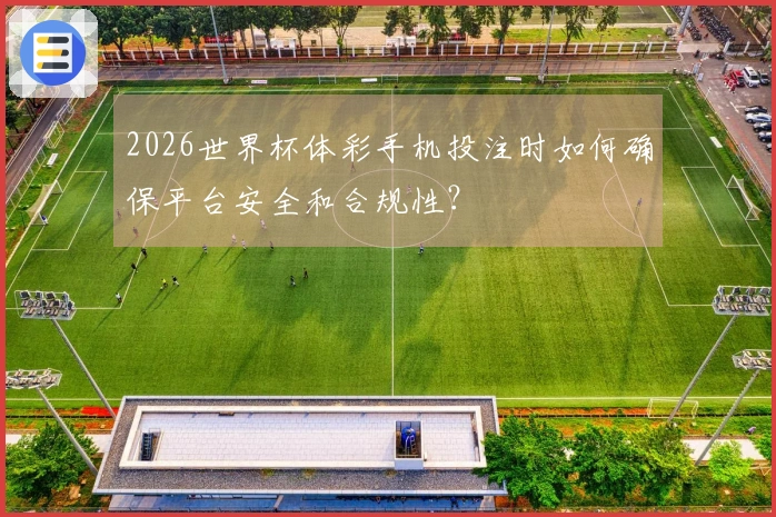 2026世界杯体彩手机投注时如何确保平台安全和合规性？